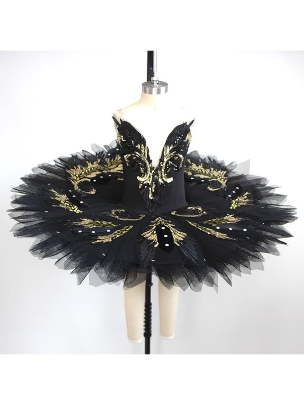 Elegant Swan Lake Ballet Costume Dress - White Tutu Skirt for Girls & Adults - Picture 3 of 5